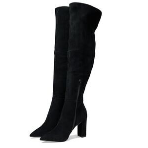 Steve Madden Blyss Women's Boots Pointed Toe Black Suede Size 7.5 NWB
